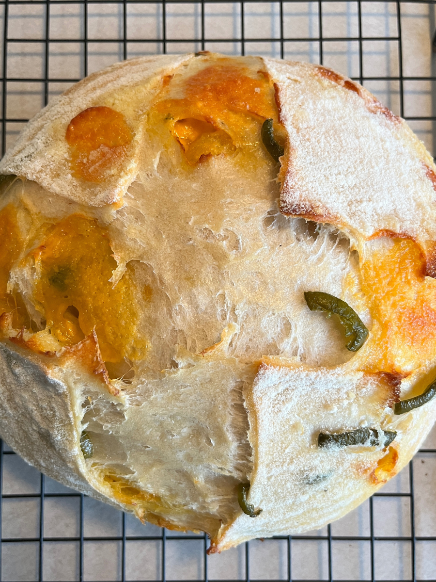 Sourdough Jalapeño Sharp Cheddar Loaf