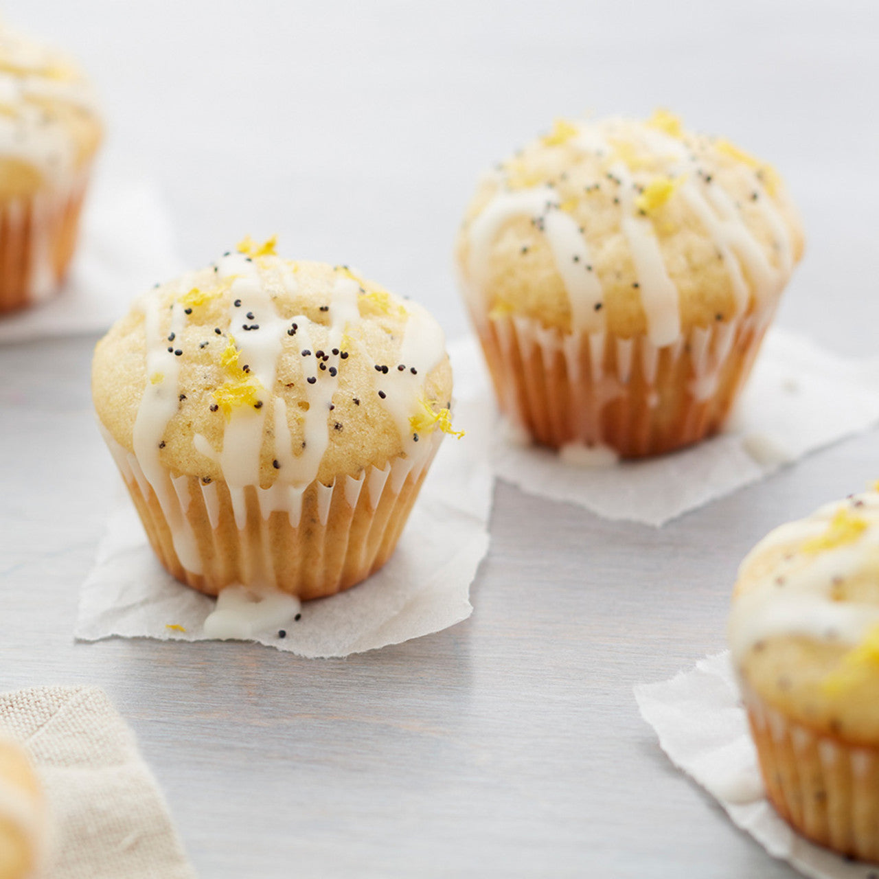 Sourdough Lemon Poppy Seed Muffin