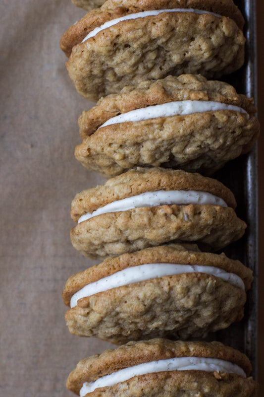 Sourdough Oatmeal Creampie Cookies