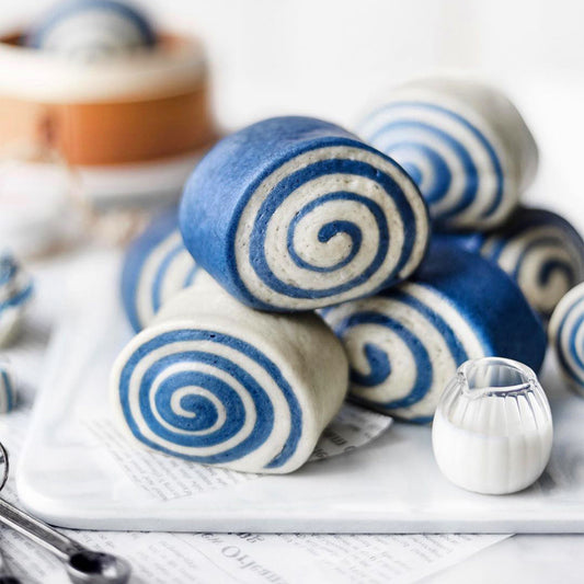 Butterfly Pea Flower Mantou