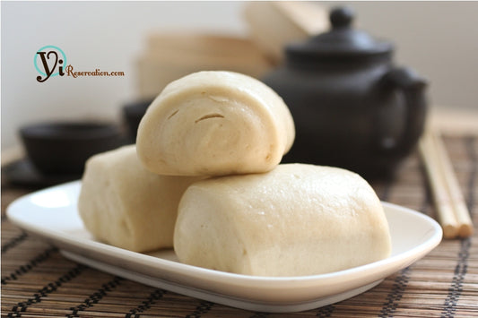 Lychee Glazed Sourdough Mantou