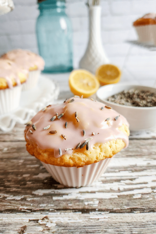Sourdough Honey Lavender Muffin